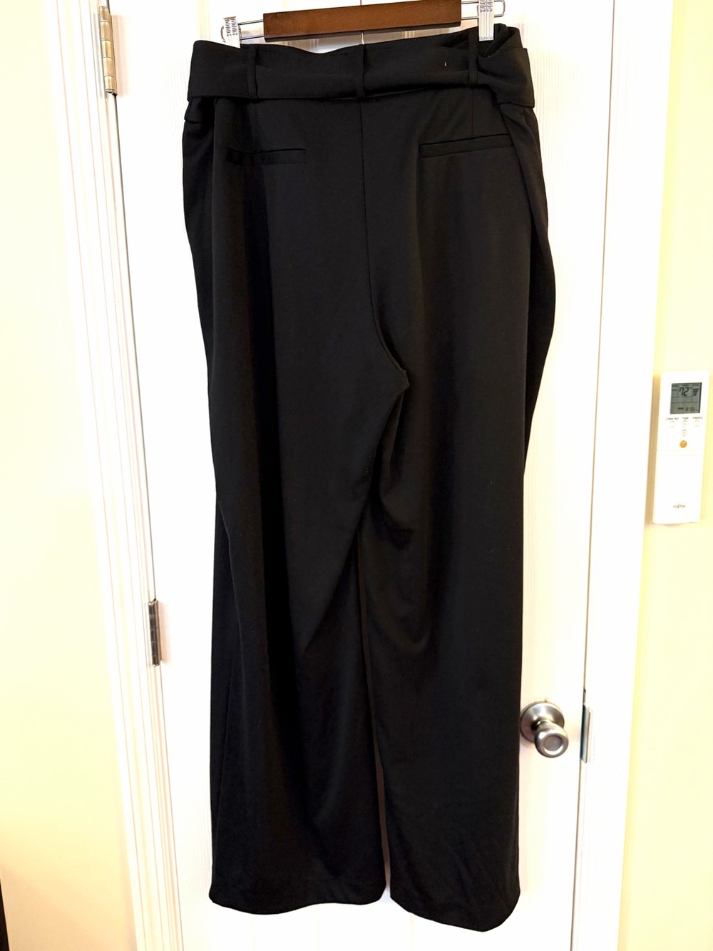 B2G1 FREE Liz Claiborne Black Wide Leg Tie Waist Dress Pants Plus Size 18 - Picture 4 of 11